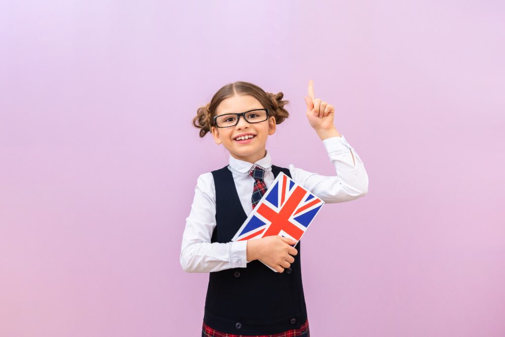 British child girl