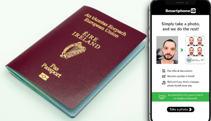 Digital Passport Photo Using Your Phone and smartphone id app in Ireland