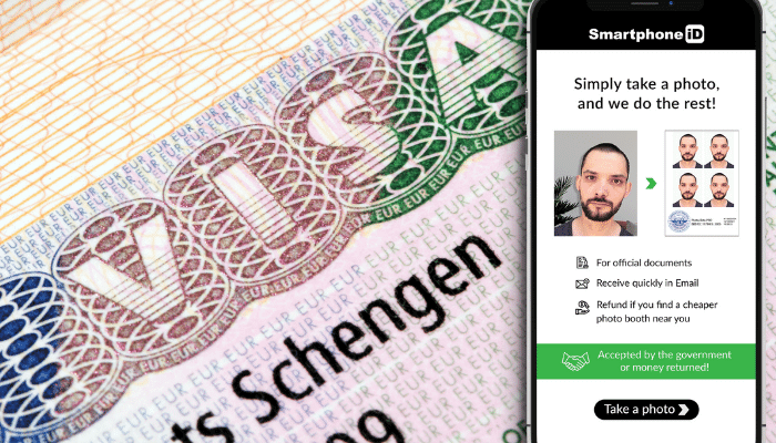 Schengen Visa Photo Near Me using your phone and smartphone iD app
