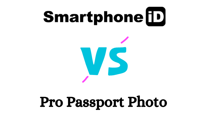 Comparison between Smartphone iD app and Pro Passport Photo