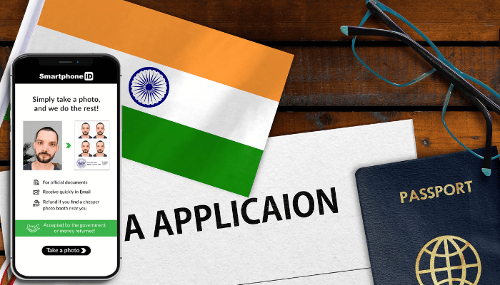India Visa photo for US citizens with your phone
