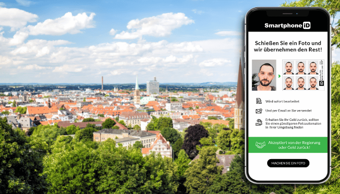 Nimm dein Passfoto mit deinem Handy in Bielefeld auf