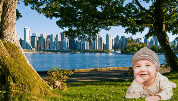 baby passport photo in Vancouver