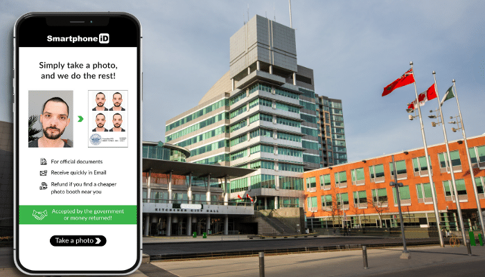 take your passport photo in Kitchener with your phone
