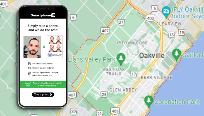 take your passport photo in Oakville with your phone