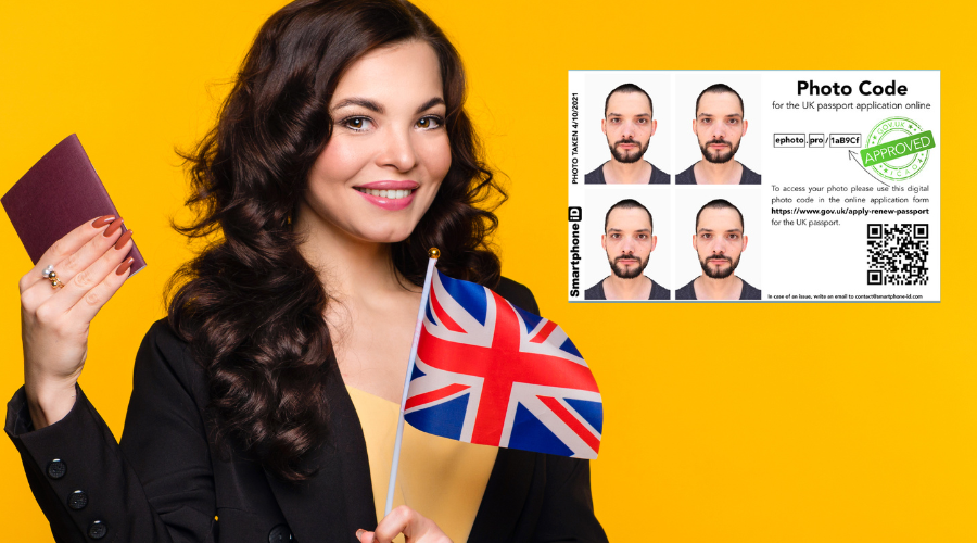 photo code for a UK passport