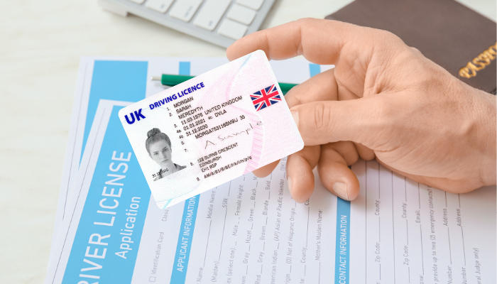 photo shows UK Driving Licence Photo